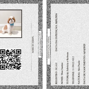 RG para Pets Premium (Impresso e Plastificado)